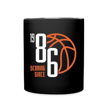 37e anniversaire basketball 37 ans né en 1986 - Mug uni - noir - Devant
