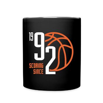 31. Geburtstag Basketball 31 Jahre Jahrgang 1992 - Tasse einfarbig - Schwarz - Vorne