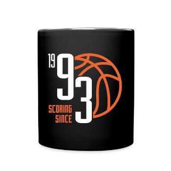 30. Geburtstag Basketball 30 Jahre Jahrgang 1993 - Tasse einfarbig - Schwarz - Vorne