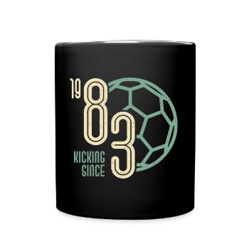 40th Birthday Footballer 40 Years Born 1983 - Full Colour Mug - black - Front
