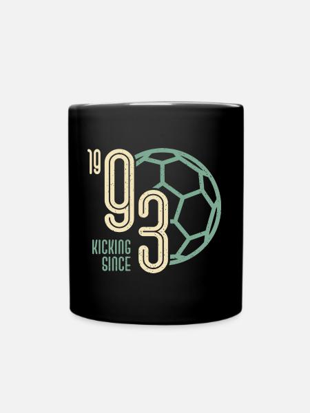 30. Geburtstag Fußballer 30 Jahre Jahrgang 1993 - Tasse einfarbig - Schwarz