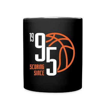 28. Geburtstag Basketball 28 Jahre Jahrgang 1995 - Tasse einfarbig - Schwarz - Vorne