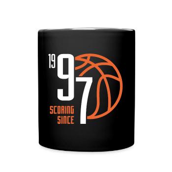 26th Birthday Basketball 26 Years Born 1997 - Full Colour Mug - black - Front