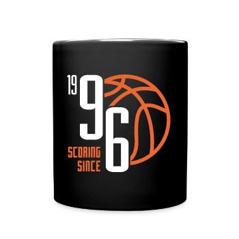 27th birthday basketball 27 years born 1996 - Full Colour Mug - black - Front