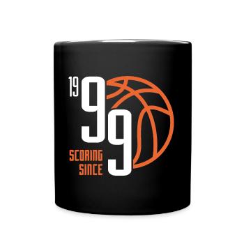 24. Geburtstag Basketball 24 Jahre Jahrgang 1999 - Tasse einfarbig - Schwarz - Vorne