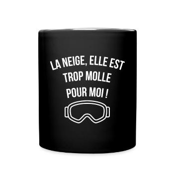 film culte, ski, station de ski - Mug uni - noir - Devant