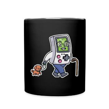 Retrogaming Funny Video Games Portable Humor Gamer - Full Colour Mug - black - Front