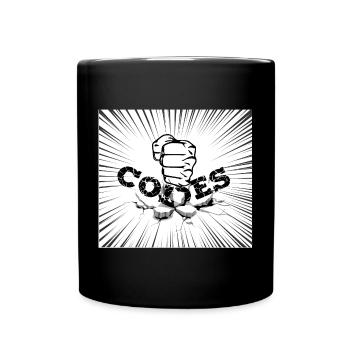CRACK CODES - Full Colour Mug - black - Front