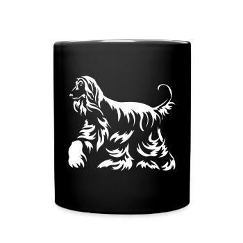 « Édition noire » afghane - Mug uni - noir - Devant