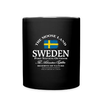 Drapeau de la Suède - Drapeau suédois - Mug uni - noir - Devant