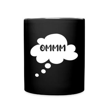 Om Cloud Pensée Bulle Yoga Discours Bulle Méditation - Mug uni - noir - Devant