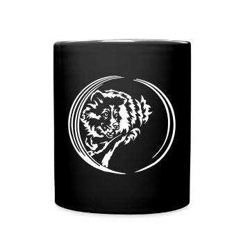 Border Collie "Black Edition" - Full Colour Mug - black - Front