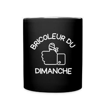 bricolage, bricoleur, bricoler - Mug uni - noir - Devant