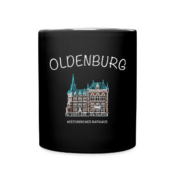 Oldenburg, Historic Town Hall, Lower Saxony - Full Colour Mug - black - Front