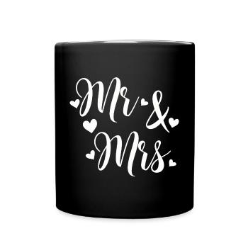 Herr Und Frau Weiß Liebe Drehbuch - Tasse einfarbig - Schwarz - Vorne