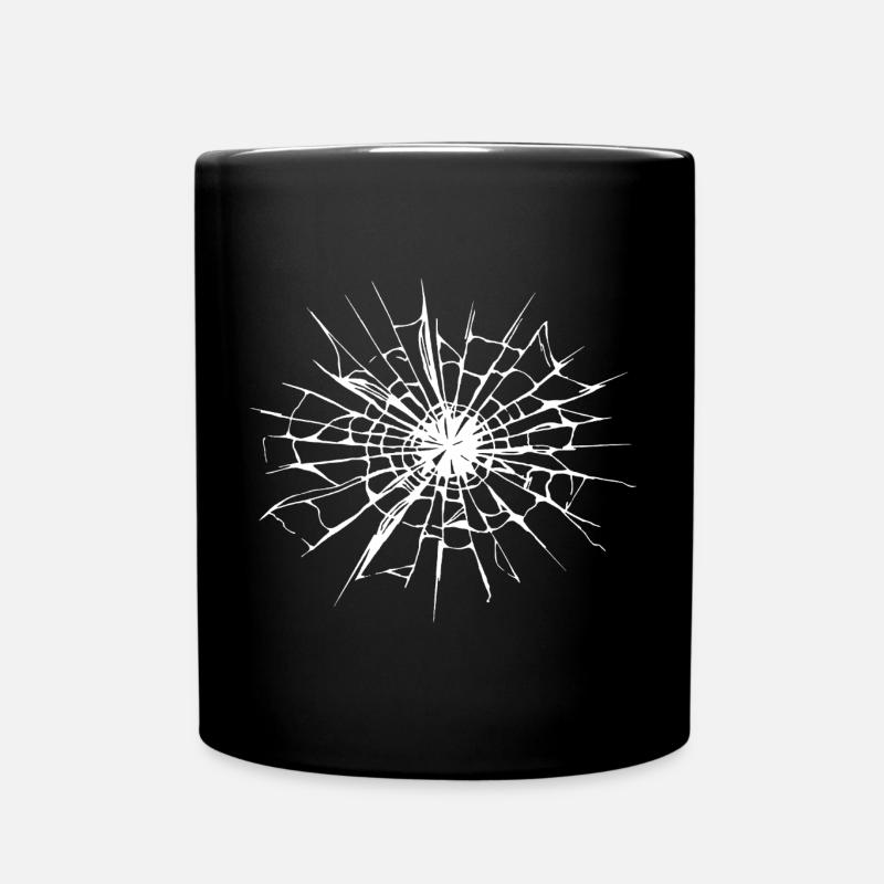 Verre brisé - Mug uni - noir