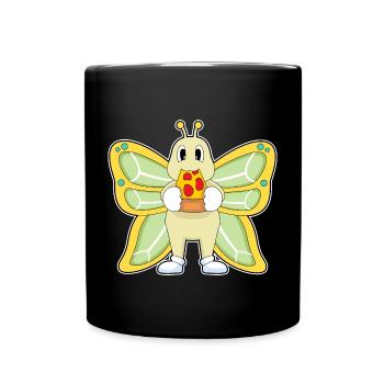 Butterfly Pizza - Full Colour Mug - black - Front
