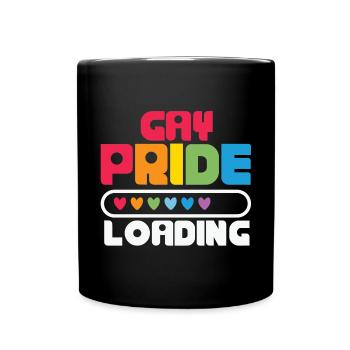 gay pride, LGBT; gay, lesbienne - Mug uni - noir - Devant