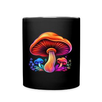 Magic Mushroom - Tasse einfarbig - Schwarz - Vorne