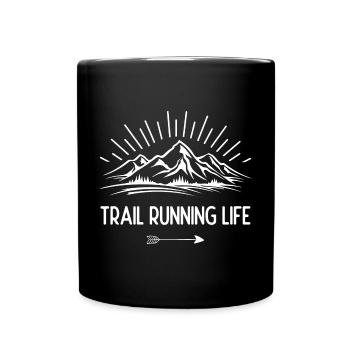 Trail Running Life - Full Colour Mug - black - Front