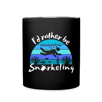 Je préfère faire du snorkeling - Beach Lover - Mug uni - noir - Devant