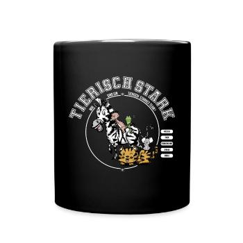 Forte en équipe - Mug uni - noir - Devant