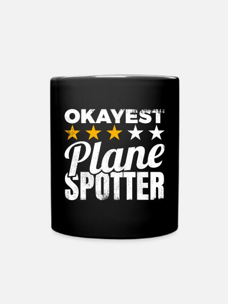Planespotter moyen - Mug uni - noir