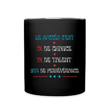 Motivation pour le succés - Mug uni - noir - Devant