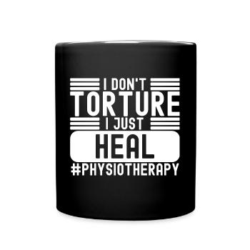 Physiotherapy Physical Therapist PT Massage Rehab - Tasse einfarbig - Schwarz - Vorne