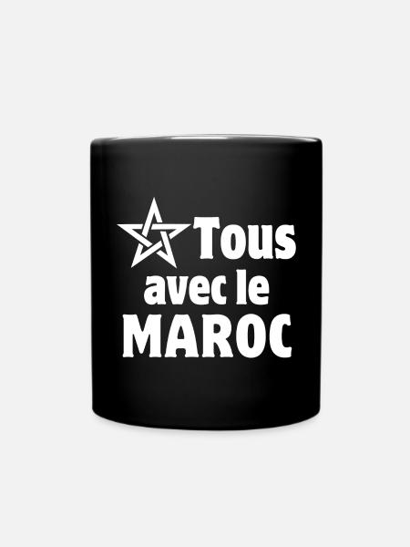Maroc, j'aime le Maroc - Mug uni - noir