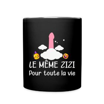 Cadeau Drole Mariage le Meme Zizi - Mug uni - noir - Devant