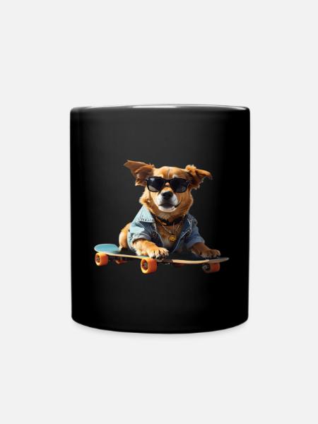 Skate & Chill - Tasse einfarbig - Schwarz