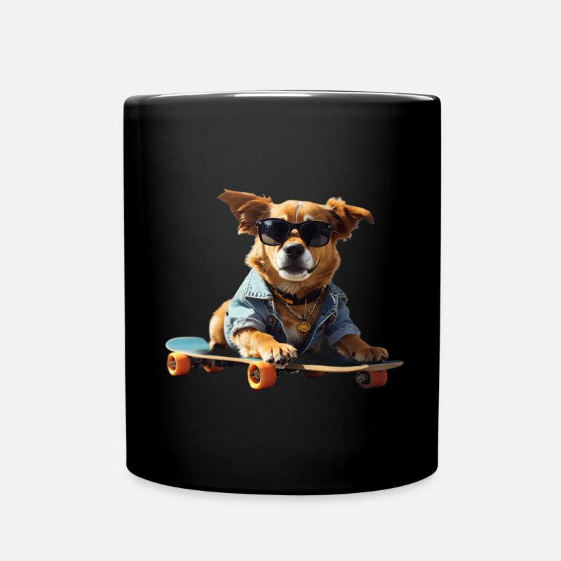 Skate & Chill - Tasse einfarbig - Schwarz