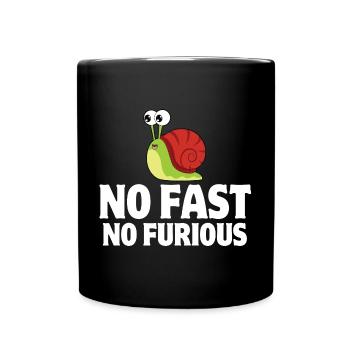 snail, gastropod, slug - Full Colour Mug - black - Front
