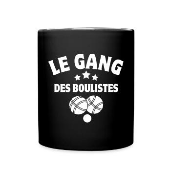 pétanque, fan de pétanque, pétanqueur - Mug uni - noir - Devant