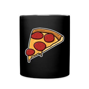 Pizza slice - Full Colour Mug - black - Front