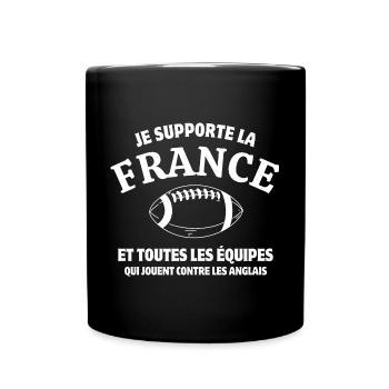 rugby, rugby humour, rugby sport - Mug uni - noir - Devant