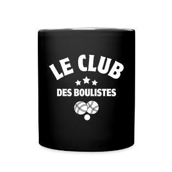 club de pétanque, bouliste, pétanqueur - Mug uni - noir - Devant