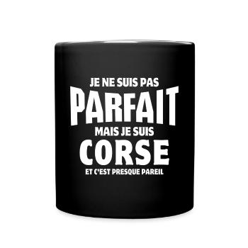 Corse, île de beauté, je suis Corse - Mug uni - noir - Devant