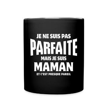 maman, super maman, meilleure maman - Mug uni - noir - Devant