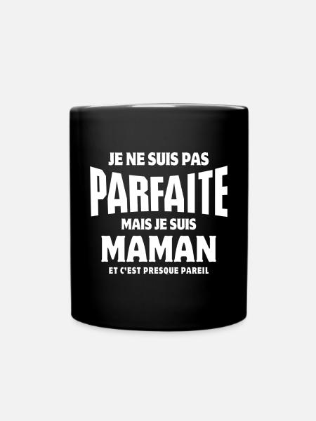 maman, super maman, meilleure maman - Mug uni - noir