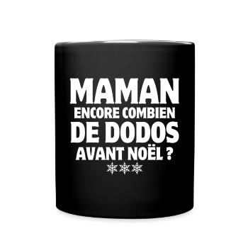 Weihnachten, Frohe Weihnachten, Frohe Feiertage - Tasse einfarbig - Schwarz - Vorne