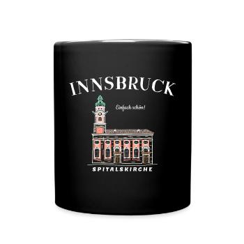 Innsbruck Austria, Simply Beautiful Drawing - Full Colour Mug - black - Front