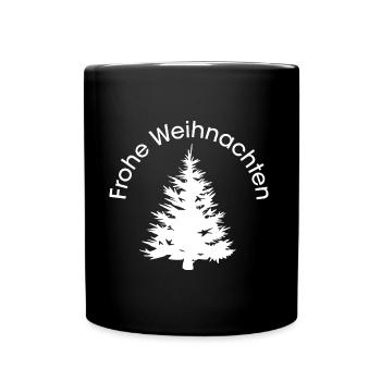 Joyeux Noël icône forêts forêt Noël graphique - Mug uni - noir - Devant