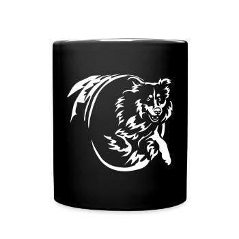 Australian Shepherd "Black Edition" - Full Colour Mug - black - Front