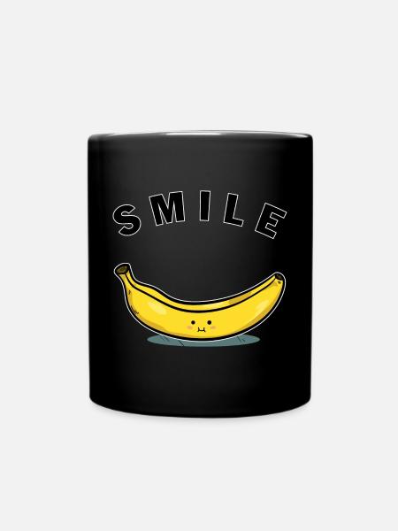 Sourire de banane - Mug uni - noir