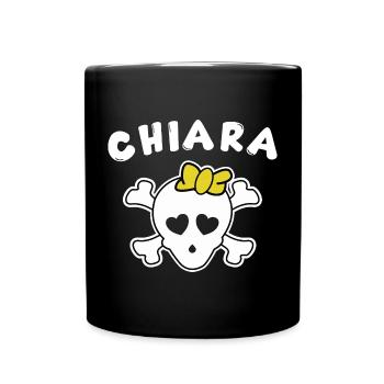 Pirate Chiara Design pour les filles et les femmes - Mug uni - noir - Devant