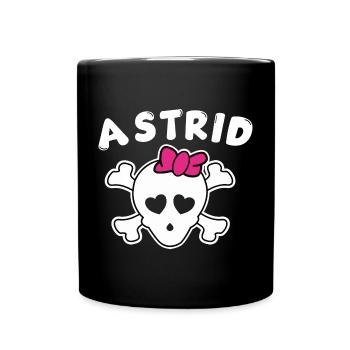 Pirate Astrid Design for Girls and Women - Full Colour Mug - black - Front