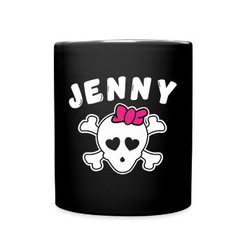 Pirate Jenny Design for Girls and Women - Full Colour Mug - black - Front
