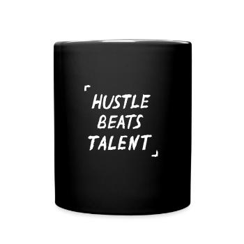 Citation de Hustle Beats Talent - Mug uni - noir - Devant